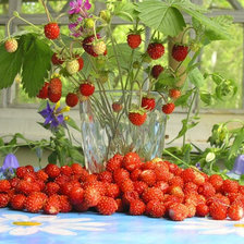 Схема вышивки «земляника»