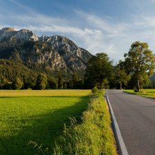 Схема вышивки «Дорога в горы»