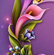 Схема вышивки «каллы»