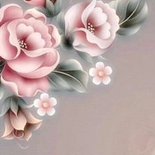 нежная подушка с цветами