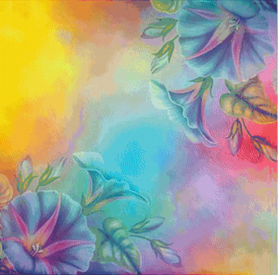 нежная подушка с барвинком - панно, подушка, нежность, цветы, барвинок - предпросмотр