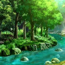 ручей в лесу