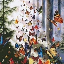 Схема вышивки «бабочки»