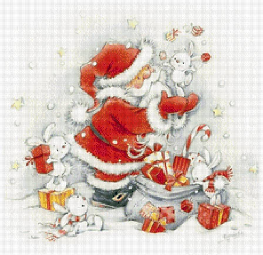 санта - рождество, подарки, праздник - предпросмотр