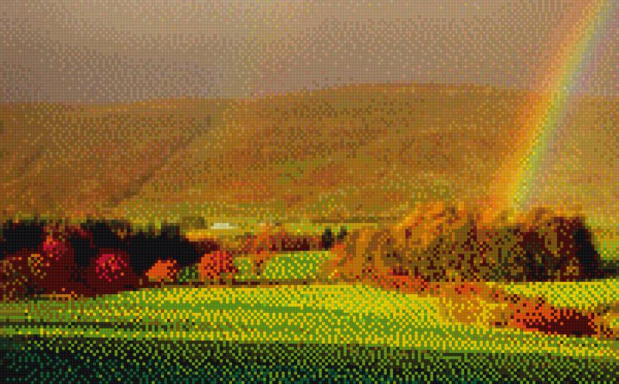 солнечная долина - лес, природа, солнце, горы - предпросмотр