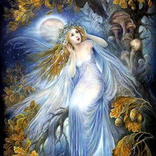 Схема вышивки «лесная нимфа»