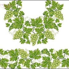 Схема вышивки «Виноград»