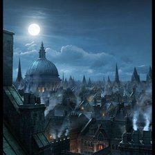 Схема вышивки «Ночной Лондон»