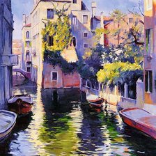 Схема вышивки «Улицы Венеции»