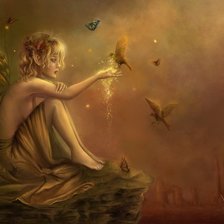 Схема вышивки «mariposa y hadas»