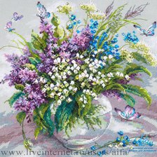 Схема вышивки «цветы»