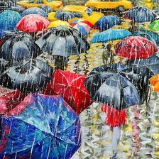 Схема вышивки «феерия зонтиков»