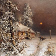 Схема вышивки «Зимний стан»