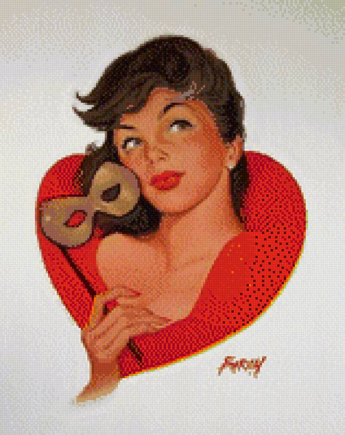 Девушка - пин-ап, девушка - предпросмотр