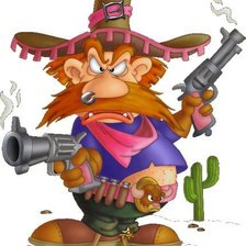 Схема вышивки «бандито»