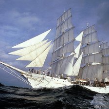 Схема вышивки «корабль»