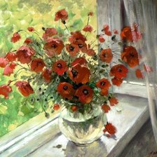 Схема вышивки «цветы»