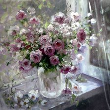 Схема вышивки «цветы»