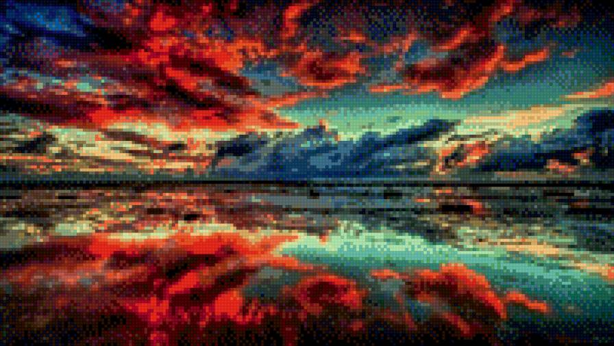 Закат - красота, природа, закат - предпросмотр