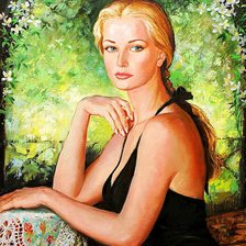 Схема вышивки «русская красавица»