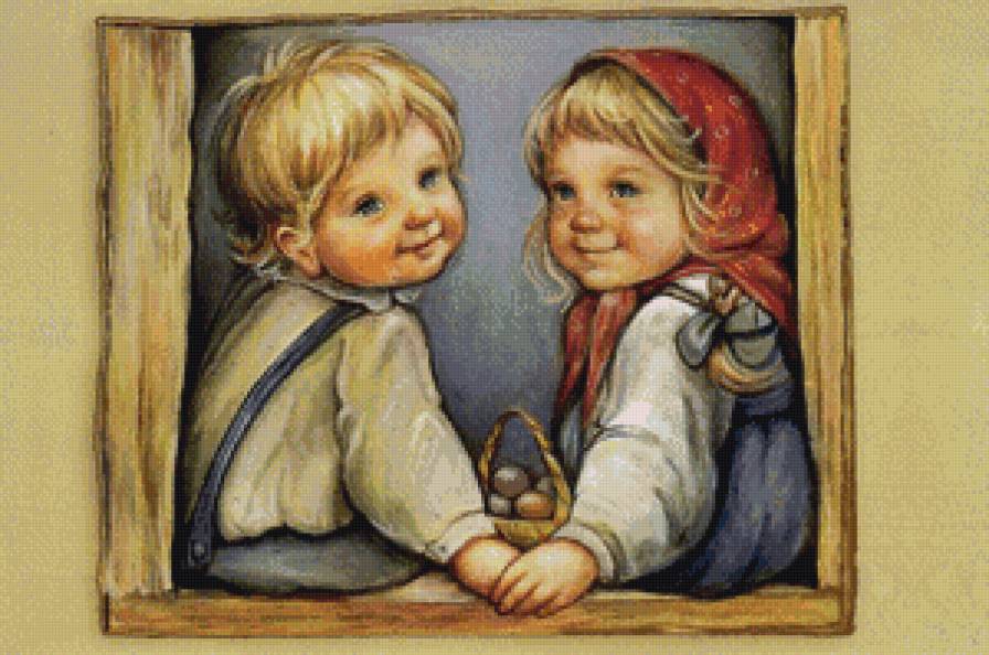 малыши - пара, дети - предпросмотр