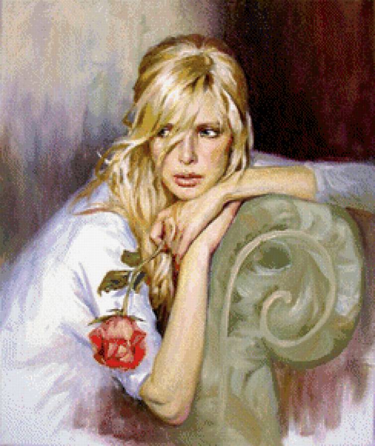 В раздумьях - картина, люди - предпросмотр