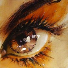 Схема вышивки «Глаза»