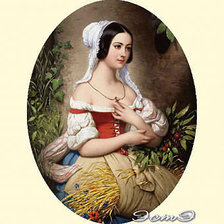 Схема вышивки «леди»