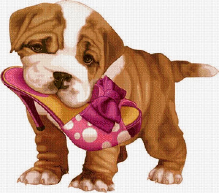 Серия "Гламурчик" - игра, щенок, собака, туфелька - предпросмотр