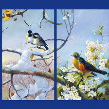 Схема вышивки «Времена года»