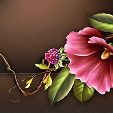 Схема вышивки «прямоугольная подушка с цветком»