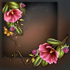 Схема вышивки «подушка с цветами и бабочкой»