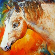 Схема вышивки «лошадь»