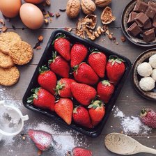 Схема вышивки «клубничка»