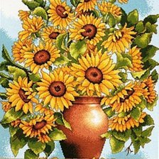 Схема вышивки «подсолнухи»