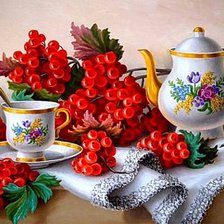 Схема вышивки «Калина красная...»