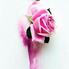 Схема вышивки «Серия "Акварель и цветы"»