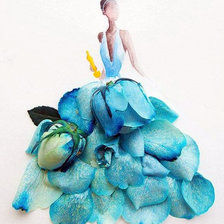 Схема вышивки «Серия "Акварель и цветы"»