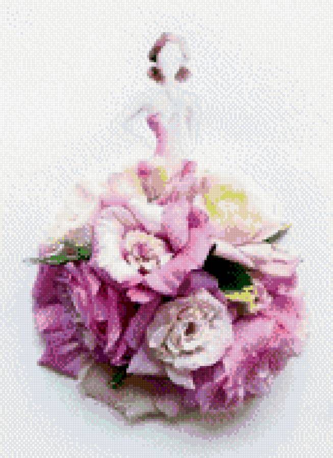 Серия "Акварель и цветы" - розы, девушка, цветы - предпросмотр