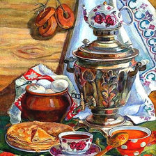 Схема вышивки «Самовар»