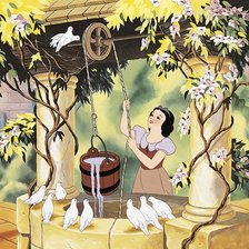 Схема вышивки «белоснежка»