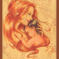 Схема вышивки «Мама»