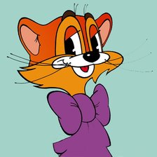 Схема вышивки «кот Леопольд»