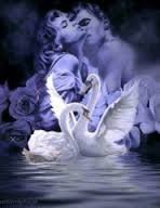 Схема вышивки «Аллегория лебеди»