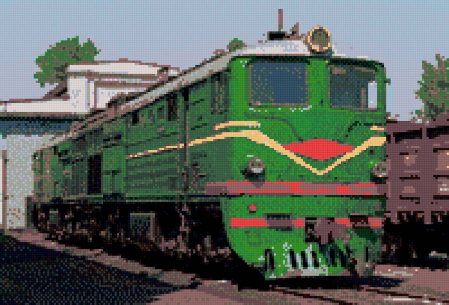 2тэ10л - локомотив, поезд - предпросмотр