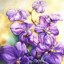 Схема вышивки «орхидеи»