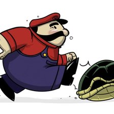 Схема вышивки «Марио»