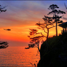 Схема вышивки «Рассвет на Японском море»