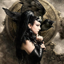 Схема вышивки «Девушка-богиня»