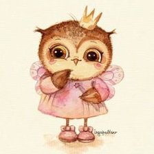 Схема вышивки «Совушка-милашка»